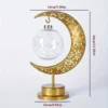 Golden LED Iron Table Lamp Star Moon/Round Bal 2