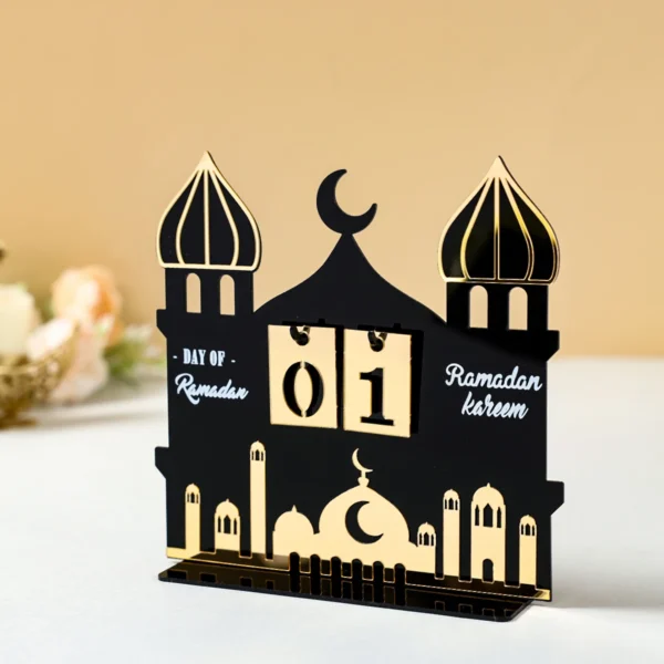 Ramadan Countdown Calendar Eid Mubarak Ornament Ramadan Decoration 2026 For Home Ramadan Kareem Islamic Muslim Party Decor Gifts 3