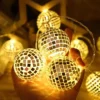 1 pack of LED mirror ball string lights 5