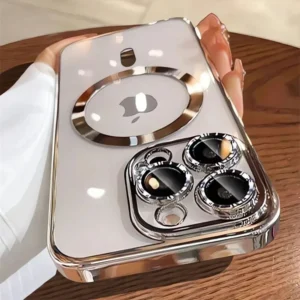 Luxury Plating For Magsafe Magnetic Case For iPhone 14 Pro With Lens Protector 1