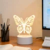 3D LED Butterfly Night Light, USB Desktop Decorative Light 4