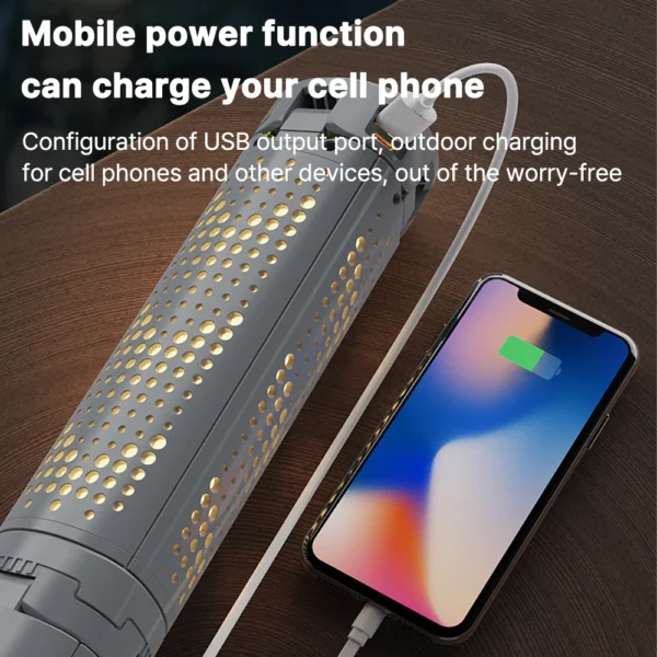 Rechargeable Outdoor Portable Hiking Camping Fishing Flashlight 6
