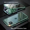 360°Full Protection Metal Magnetic Phone Case For IPhone 2