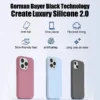 Luxury Liquid Silicone Phone Case for iPhone 4
