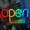Open Neon Sign LED Glowing Letter Lights 2