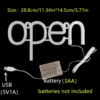 Open Neon Sign LED Glowing Letter Lights 5