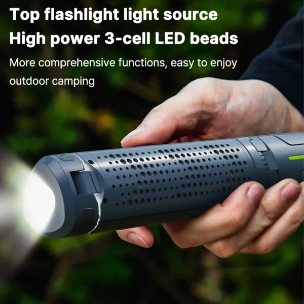 Rechargeable Outdoor Portable Hiking Camping Fishing Flashlight 4
