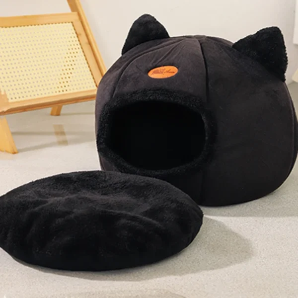Deep Sleep Comfort In Winter Cat Bed IittleTent Cozy Cave Nest Indoor Cama Gato 5