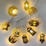 Eid Mubarak Moon Star String Lights Ramadan Decoration 1