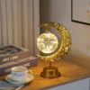 Golden LED Iron Table Lamp Star Moon/Round Bal 5
