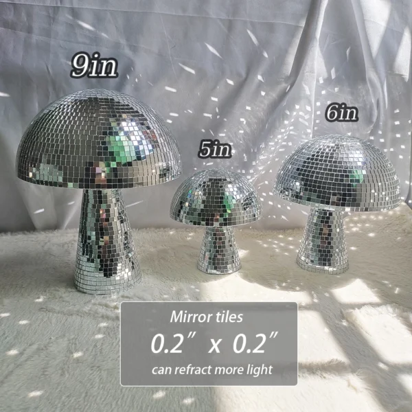 Mushroom Disco Ball For Home Decor Party 3