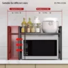 Expandable 42-64cm Microwave Shelf Organizer 5