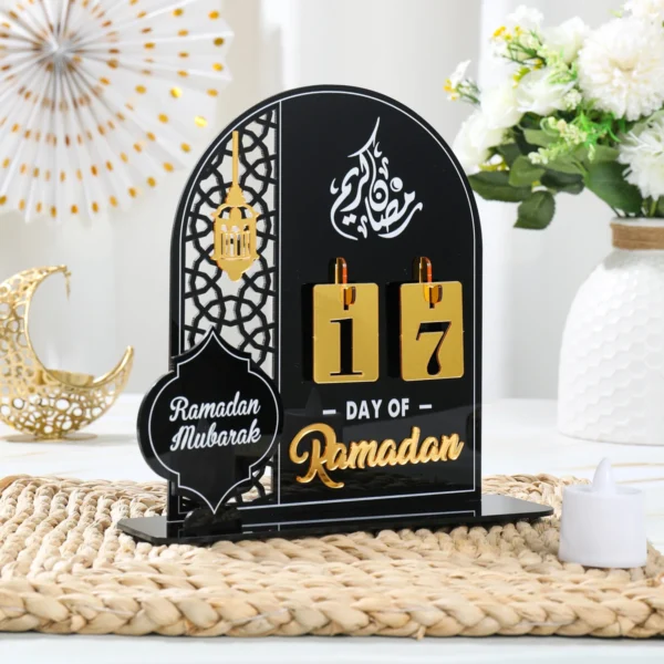 Ramadan Countdown Calendar Eid Mubarak Ornament Ramadan Decoration 2026 For Home Ramadan Kareem Islamic Muslim Party Decor Gifts 2
