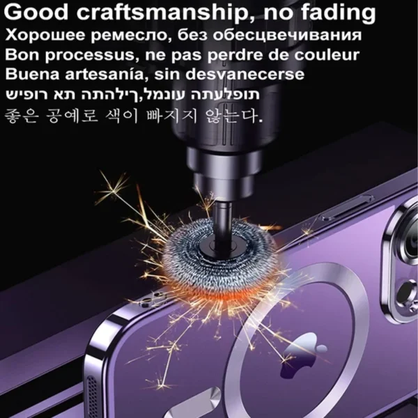Luxury Plating For Magsafe Magnetic Case For iPhone 14 With Lens Protector 5