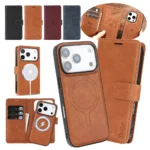 MagSafe leather Wallet Case for IPhone 17 Air 16 Promax 15 Plus 14 Pro Max 13 Pm 12 1
