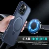 For Magsafe Wireless Charge Fold Magnetic Stand Phone Case For iPhone Anti-slip Bumper Cover 2