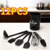 12Pcs/5pcs Silicone Kitchenware Non-Stick Cookware Kitchen Utensils Set 1