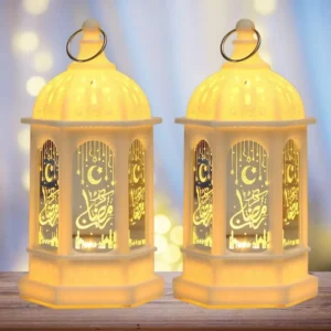 Muslim Ramadan Lantern Decor Ornament EID Mubarak LED Festival Night Light 1