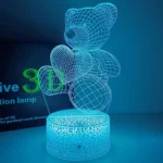 Romantic Night light USB Led Heart-Shaped Bear 7