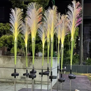 LED Solar Garden Reed Lamp Outdoor Waterproof Lawn Light 1