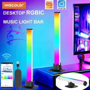 Music Light Bar RGBIC Desktop Strip Light APP Control USB 1