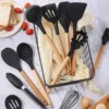 12Pcs/5pcs Silicone Kitchenware Non-Stick Cookware Kitchen Utensils Set 5