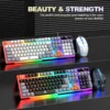 Single keyboard and mouse RAIKU T26 Three tone Luminous Wired Mechanical 3