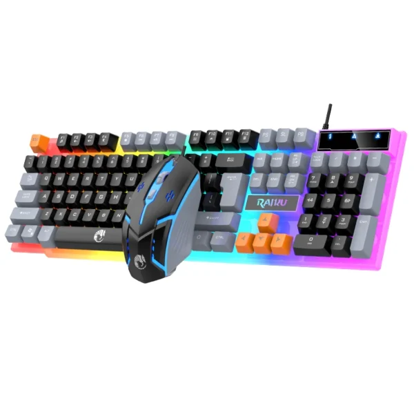 Single keyboard and mouse RAIKU T26 Three tone Luminous Wired Mechanical 2