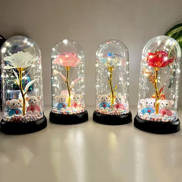 Rose Luminous Flower plastic Cover Gift 3