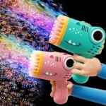 40 Hole Dinosaur Bubble Handheld Bubble Machine, Electric Bubble Gun 1