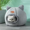 Deep Sleep Comfort In Winter Cat Bed IittleTent Cozy Cave Nest Indoor Cama Gato 3