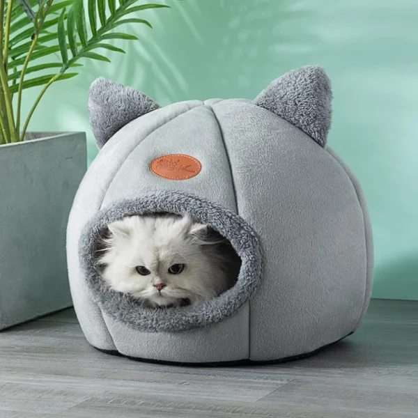 Deep Sleep Comfort In Winter Cat Bed IittleTent Cozy Cave Nest Indoor Cama Gato 3