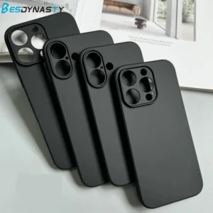 Luxury Silicone Matte Phone Case For iphone 17 Air 16 15 14 13 12 11 Pro Max 16 15 14 Plus Back Cover TPU Soft Case 1