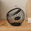 Multifunctional Iron Coffee Capsule Organizer Fruit Snack Storage Rack 6