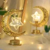 Golden LED Iron Table Lamp Star Moon/Round Bal 4