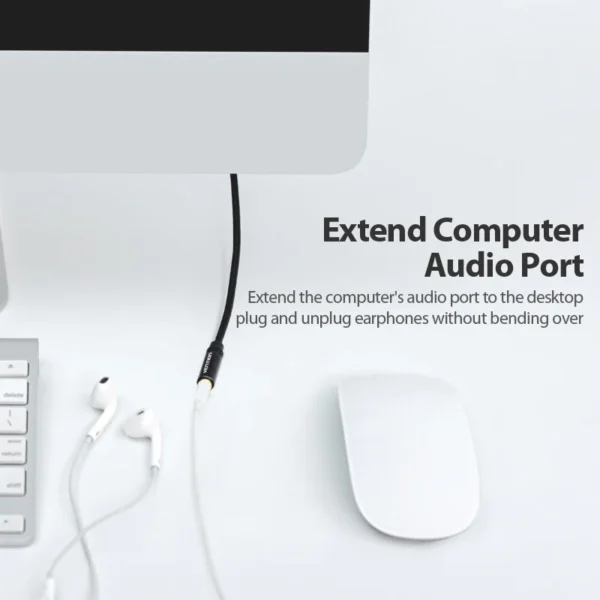 Vention Extension Cable Stereo 3.5 mm Jack Headphone Speaker Cable 3