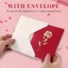 3D Pop-Up Happy Birthday Rose Card - Perfect for Anniversaries, Mother's Day, Weddings 4