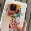 Retro Fruit Pattern Phone Case For iPhone 17 Pro Max 16 15 14 13 12 11 Pro Max 16e X XR XS Max 15 14 Plus Shockproof Soft Cover 6