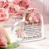 Mothers Day Gifts From family Acrylic Heart Shape Plaque 4