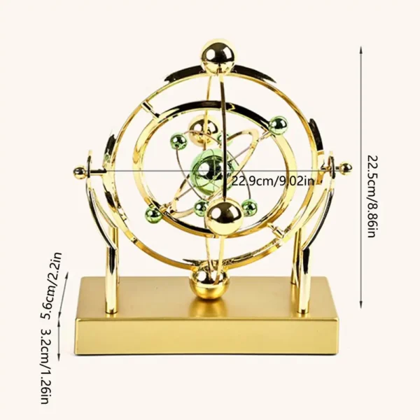 Celestial Orbit Pendulum Perpetual Motion Machine, Kinetic Art Desk Decor 6