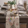 Easter Rabbit Table Runner Linen Bunny Dining Table Cloth Placemat 3