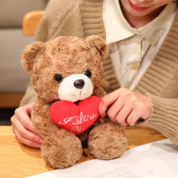 15/25cm Sitting Cartoon Bear Plush Toy Stuffed Valentine's Day 4