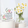 Mothers Day Gifts From family Acrylic Heart Shape Plaque 3