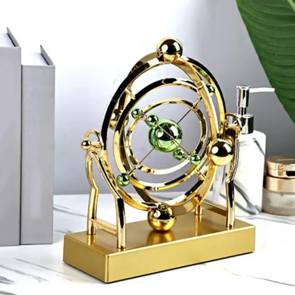 Celestial Orbit Pendulum Perpetual Motion Machine, Kinetic Art Desk Decor 3