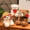 15/25cm Sitting Cartoon Bear Plush Toy Stuffed Valentine's Day 1
