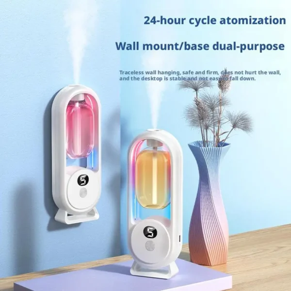 Automatic Fragrance Diffuser, USB Essential Oil with Spraying & Light 3