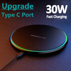 30W Wireless Charger For iPhone 15 14 13 12 X Pro Max Induction Fast Charging Pad 1