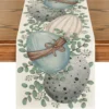 Eucalyptus Egg Easter Linen Table Runner 1