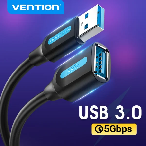 Vention USB 3.0 Extension Cable USB 3.0 2.0 Cable Extender Data Cord 1