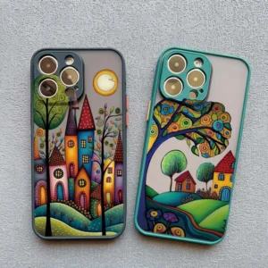 Painted Forest House Phone Case For iphone 17 16 15 14 Pro Max Cases Plus 11 13 12 Pro Max Mini X XR XS Shockproof Back Cover 1